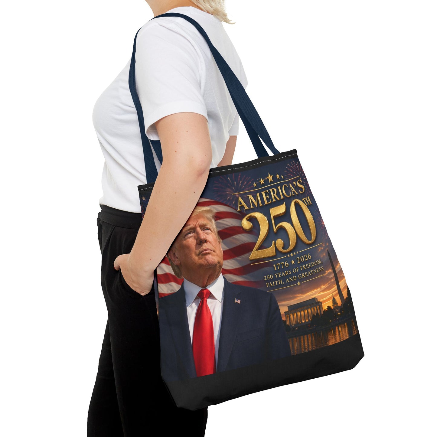 America's 250th Anniversary Tote Bag | 1776-2026 Patriotic Trump