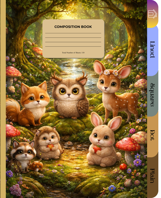 Digital Woodlands Composition Book