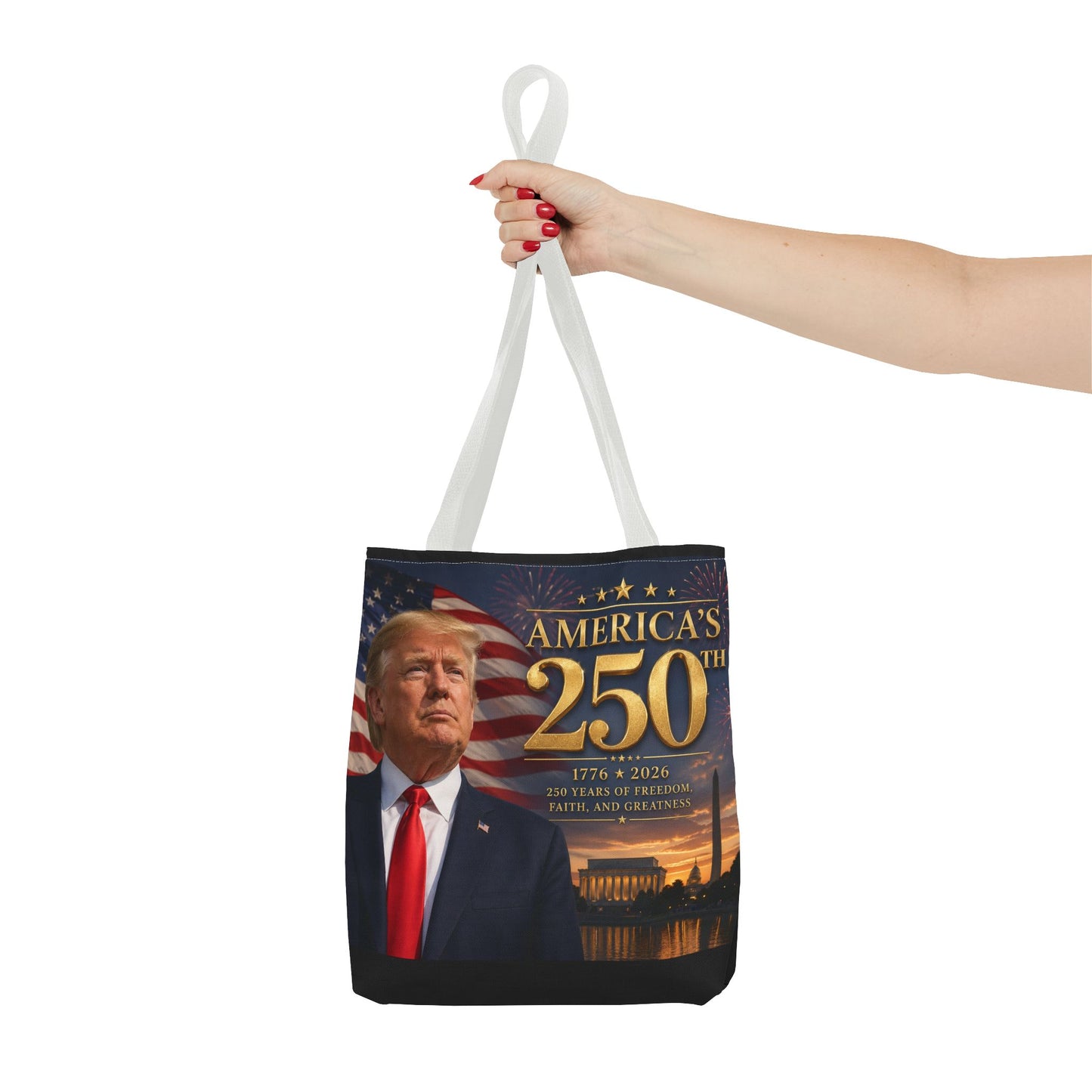 America's 250th Anniversary Tote Bag | 1776-2026 Patriotic Trump