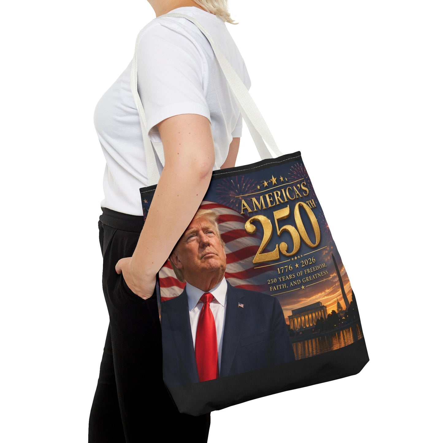 America's 250th Anniversary Tote Bag | 1776-2026 Patriotic Trump