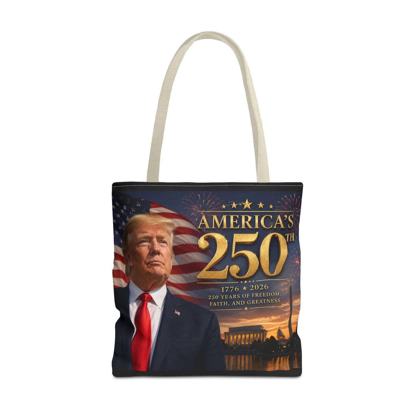 America's 250th Anniversary Tote Bag | 1776-2026 Patriotic Trump