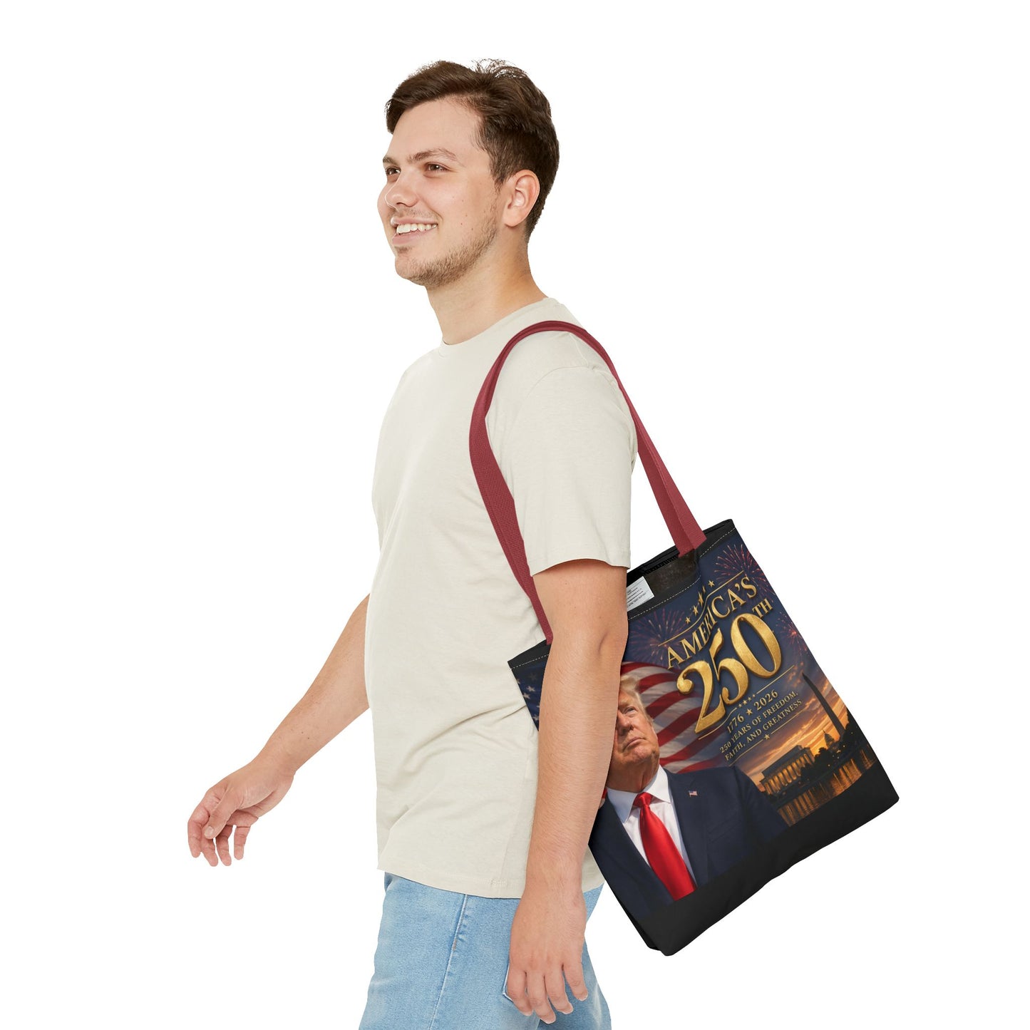 America's 250th Anniversary Tote Bag | 1776-2026 Patriotic Trump
