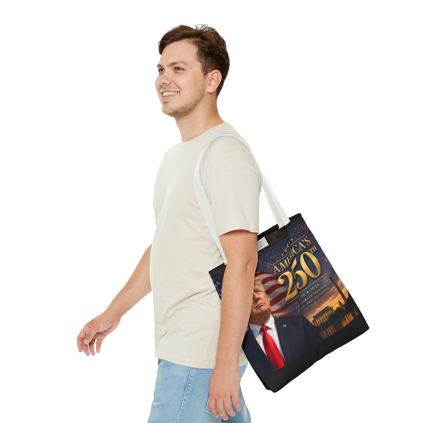 America's 250th Anniversary Tote Bag | 1776-2026 Patriotic Trump