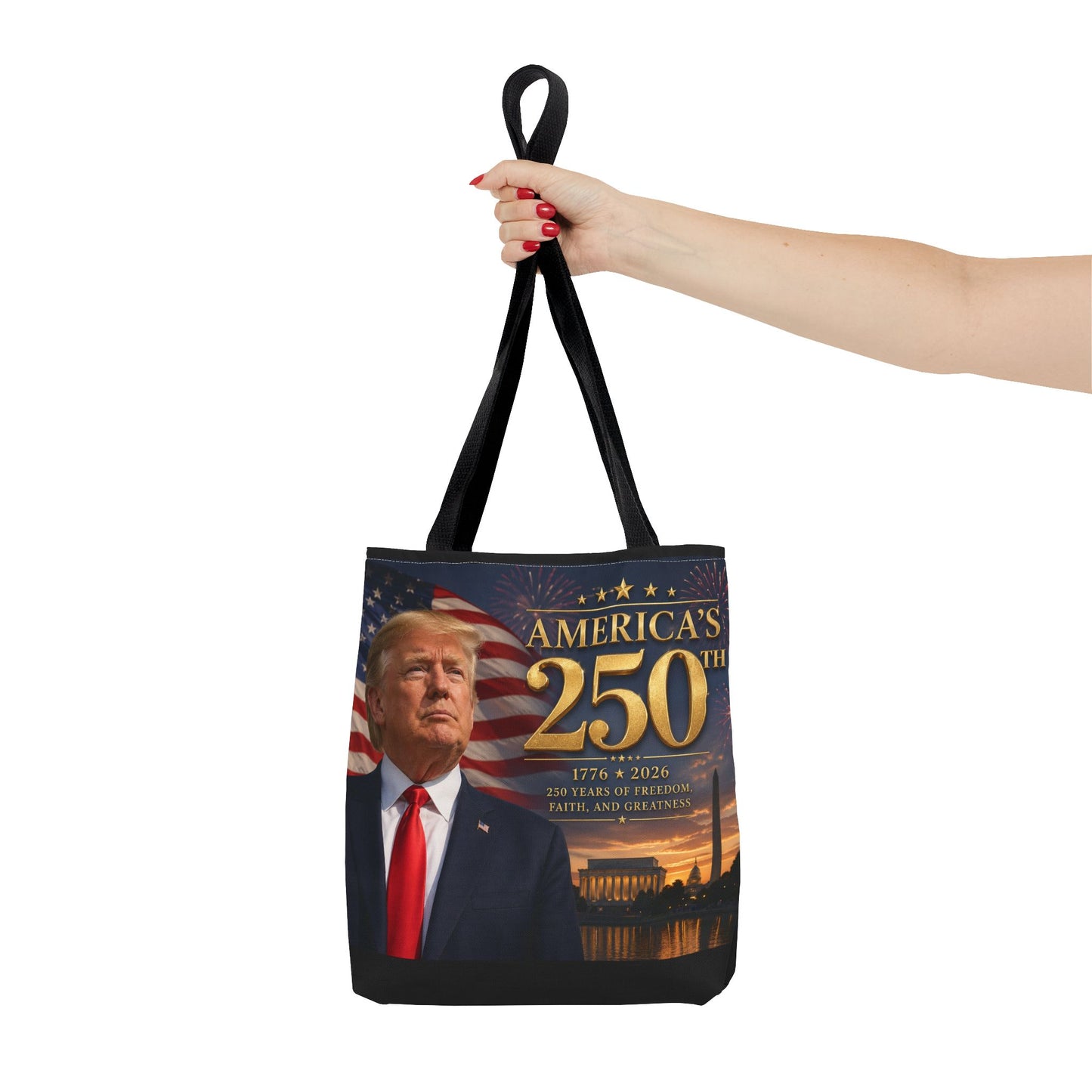 America's 250th Anniversary Tote Bag | 1776-2026 Patriotic Trump