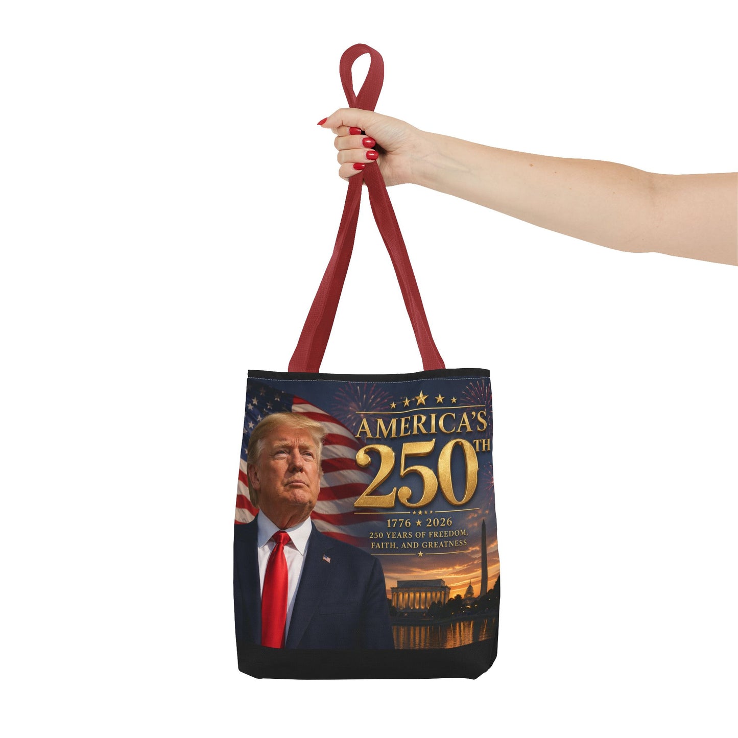 America's 250th Anniversary Tote Bag | 1776-2026 Patriotic Trump