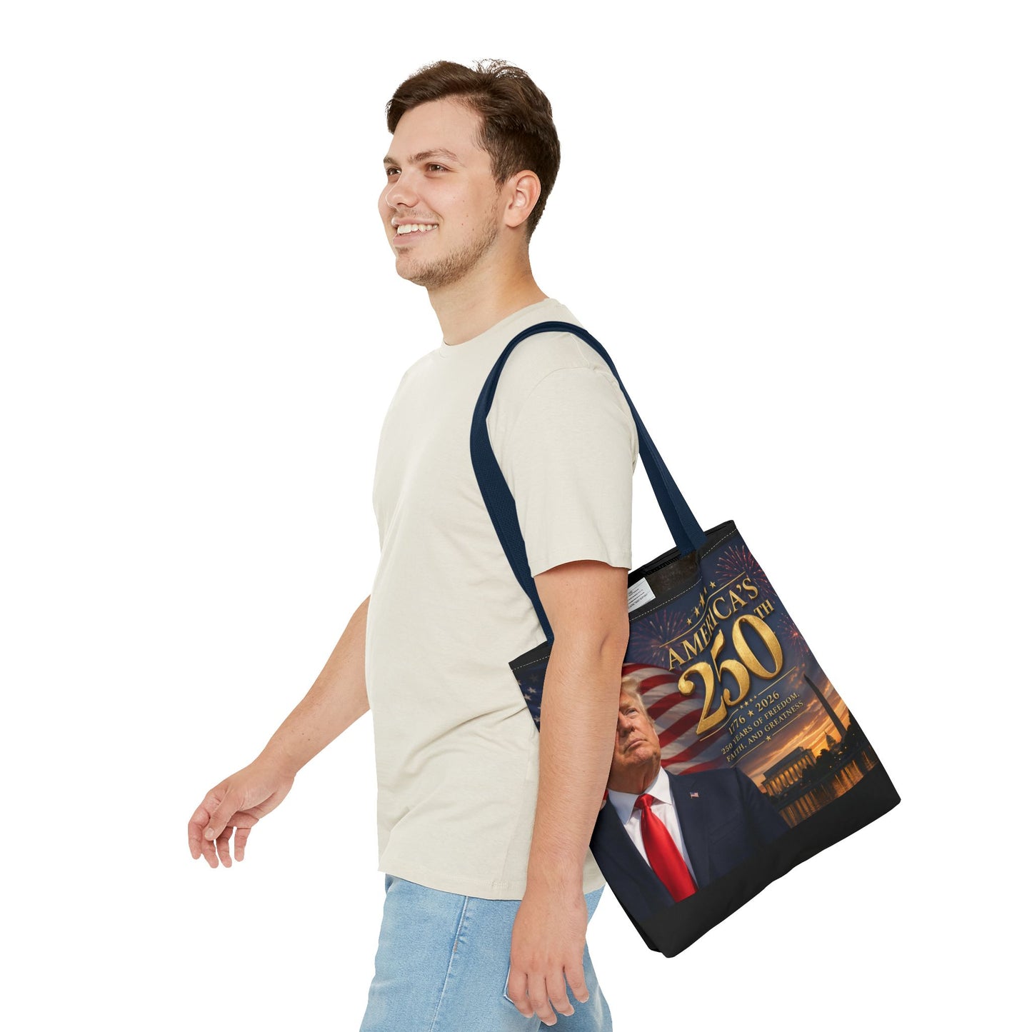 America's 250th Anniversary Tote Bag | 1776-2026 Patriotic Trump