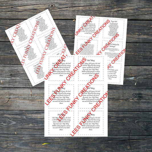 Digital Catholic Pocket Prayer Quilt Quotes-Digital file