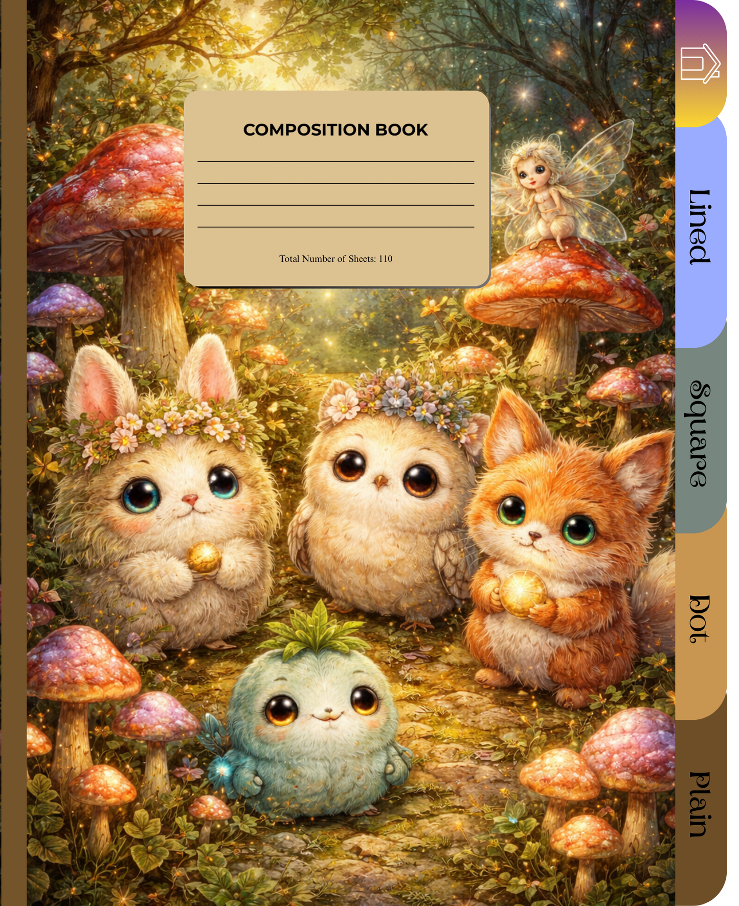 Digital Woodlands Composition Book