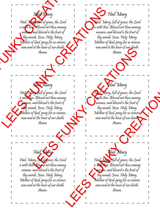 Digital Catholic Pocket Prayer Quilt Quotes-Digital file